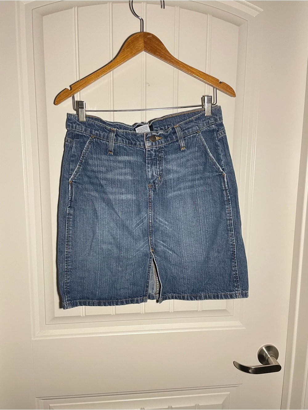 Mossimo Denim Jean Skirt Size 6 Blue Medium Wash